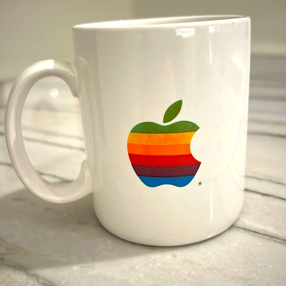 Apple Rainbow Xiamara Richards letter to Steve Jobs Coffee Mug RARE - Picture 2 of 10